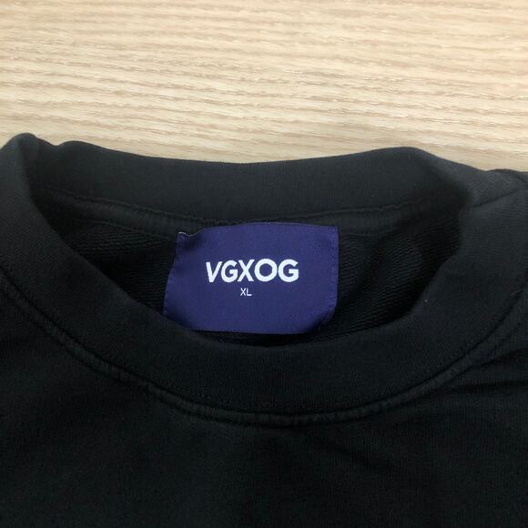 Vanguard Originals black spellout crewneck sweater unisex XL - Picture 4 of 5